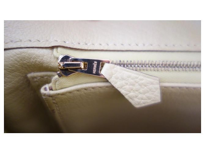 Hermès Birkin 25 Pelle Togo Giallo - vista 13