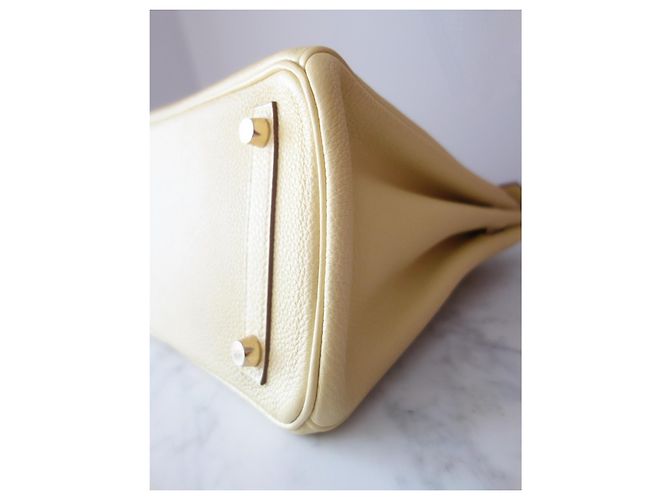 Hermès Birkin 25 Pelle Togo Giallo - vista 16