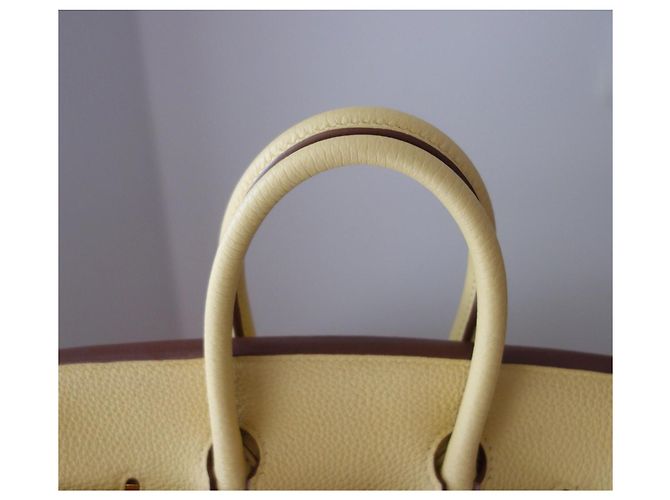 Hermès Birkin 25 Pelle Togo Giallo - vista 5