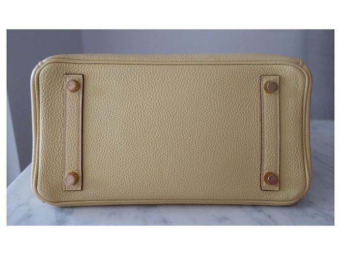 Hermès Birkin 25 Pelle Togo Giallo - vista 6