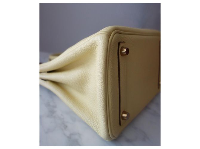 Hermès Birkin 25 Pelle Togo Giallo - vista 7