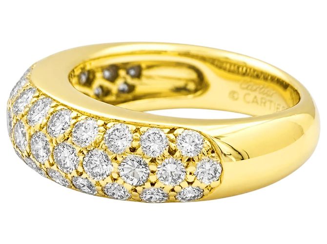 Anello Cartier "Mimi", oro giallo e diamanti. - vista 2