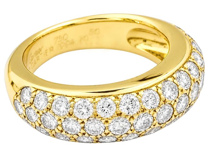 Anello Cartier "Mimi", oro giallo e diamanti. - vista 4