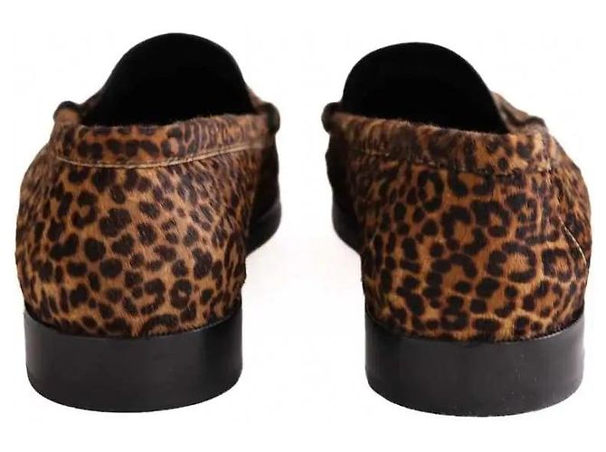 Autre Marque Mocassini Saint Laurent in pelle marrone - vista 2