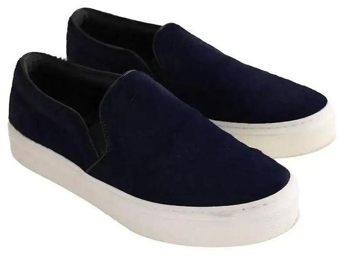 Céline Sneakers rosa e blu navy - vista 2