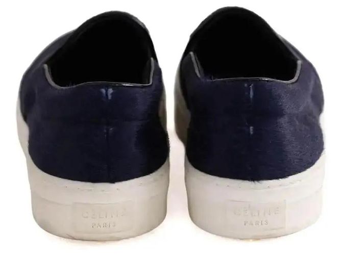 Céline Sneakers rosa e blu navy - vista 4