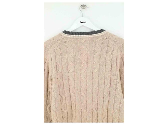 Brunello Cucinelli Kaschmirpullover beige Herren L - Ansicht 4