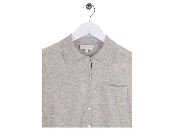 Camicia Eric Bompard in cashmere grigia L - vista 2