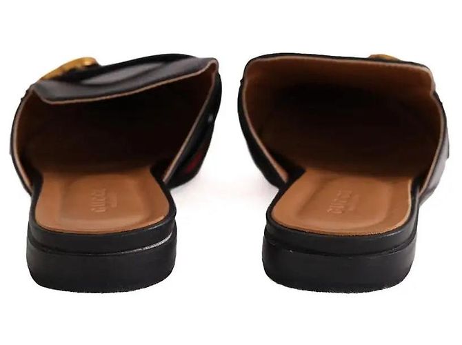 Mules Gucci in pelle nera da uomo - vista 2