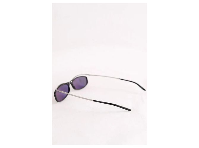 Occhiali da sole Gucci in metallo nero - vista 4
