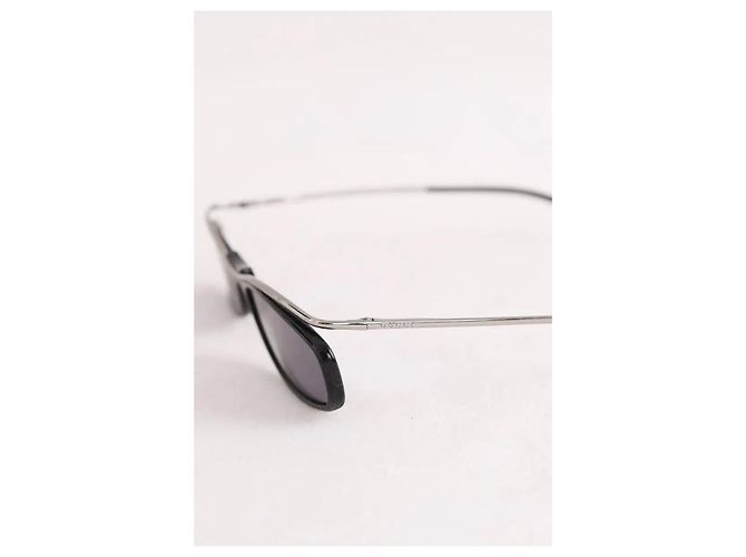 Occhiali da sole Gucci in metallo nero - vista 5
