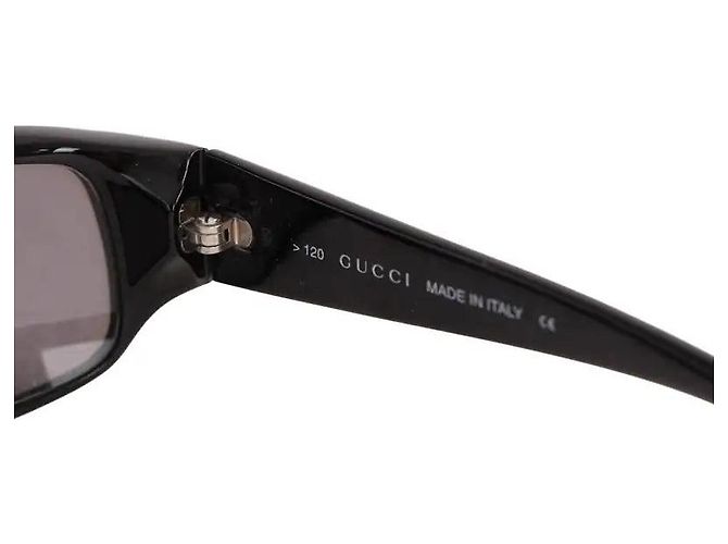 Occhiali da sole Gucci neri in plastica - vista 5