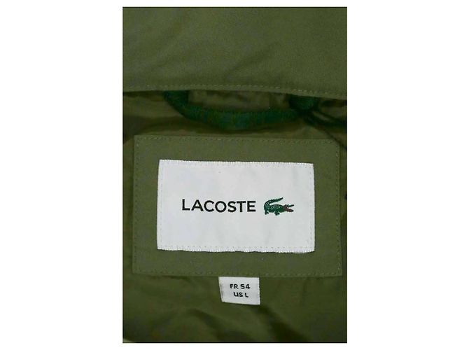 Lacoste Cappotto impermeabile kaki - vista 5