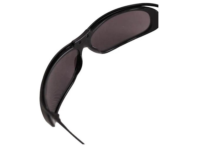 Occhiali da sole Gucci uomo in metallo nero - vista 3