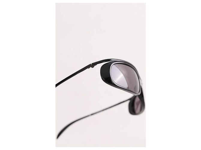 Occhiali da sole Gucci uomo in metallo nero - vista 4