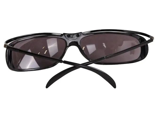 Occhiali da sole Gucci uomo in metallo nero - vista 6