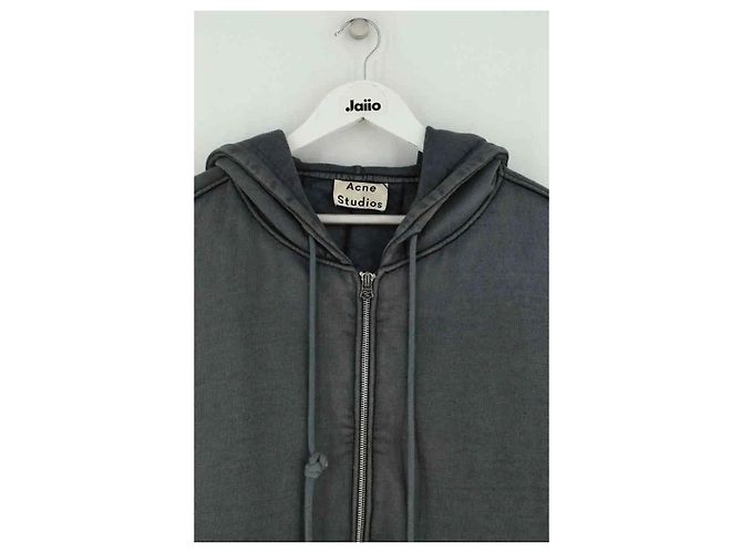 Acne Studios Cardigan Anthrazit Baumwolle - Ansicht 2