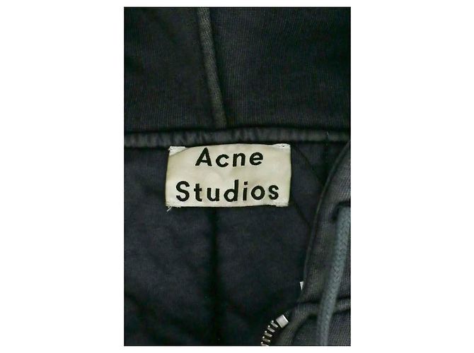 Acne Studios Cardigan Anthrazit Baumwolle - Ansicht 5