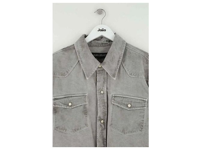 Autre Marque Camicia Our Legacy in cotone grigia L - vista 2
