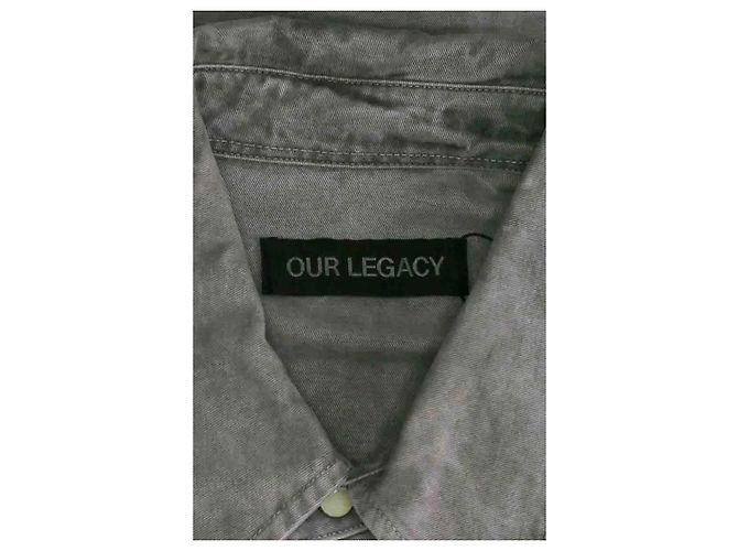 Autre Marque Camicia Our Legacy in cotone grigia L - vista 5