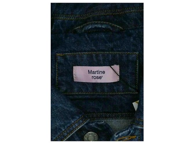 Autre Marque Giacca Martine Rose in cotone blu XL - vista 4