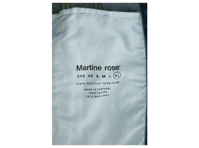 Autre Marque Giacca Martine Rose in cotone blu XL - vista 5
