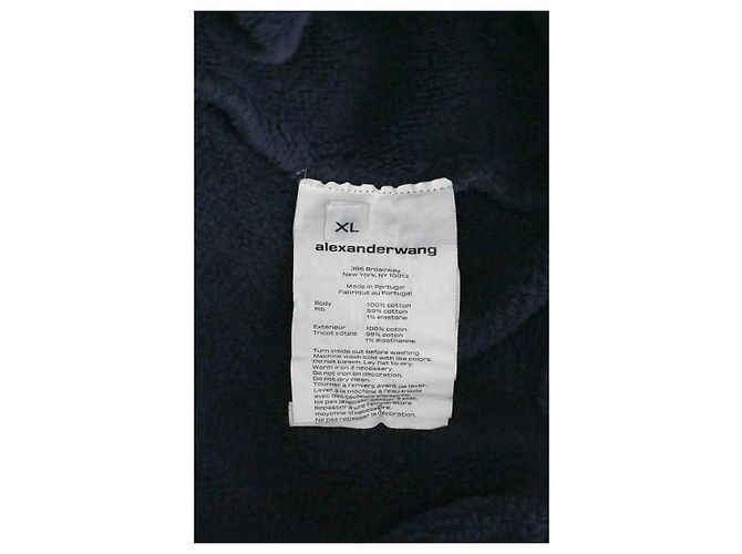 Alexander Wang Sweatshirt Grau Baumwolle XL - Ansicht 6