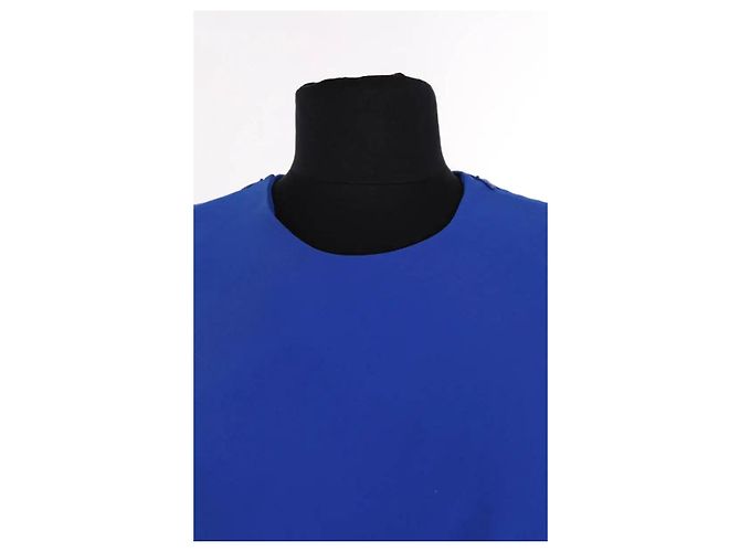 Alexander McQueen Kleid Blau Synthetik - Ansicht 2
