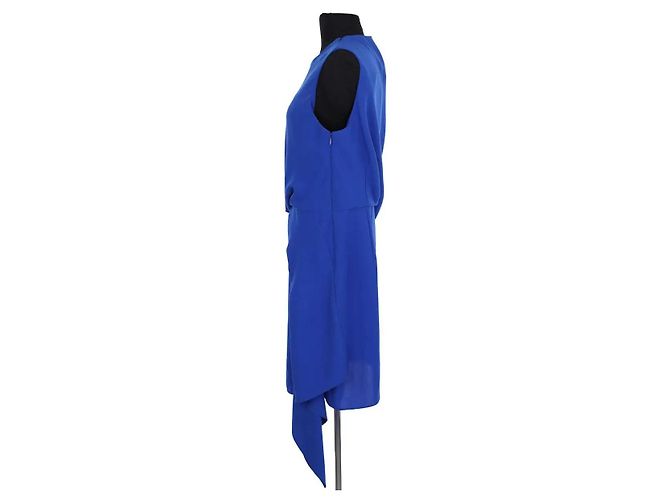 Alexander McQueen Kleid Blau Synthetik - Ansicht 3