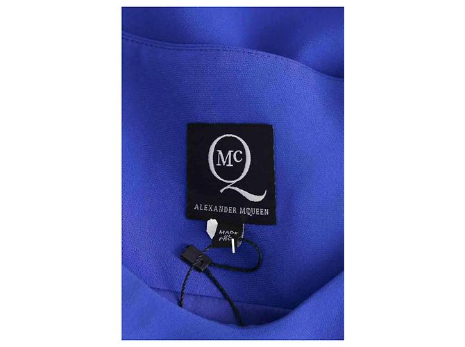 Alexander McQueen Kleid Blau Synthetik - Ansicht 5