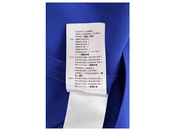 Alexander McQueen Kleid Blau Synthetik - Ansicht 6