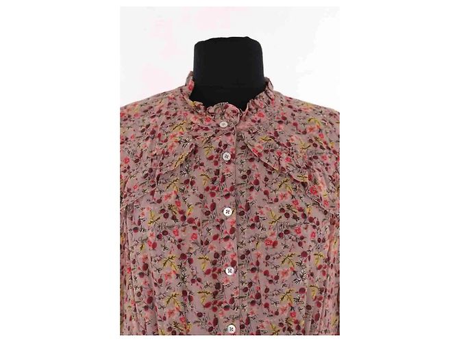 Vestido Ba&Sh beige de viscosa - vista 2