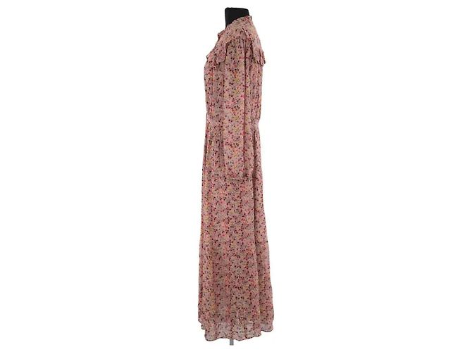 Vestido Ba&Sh beige de viscosa - vista 3