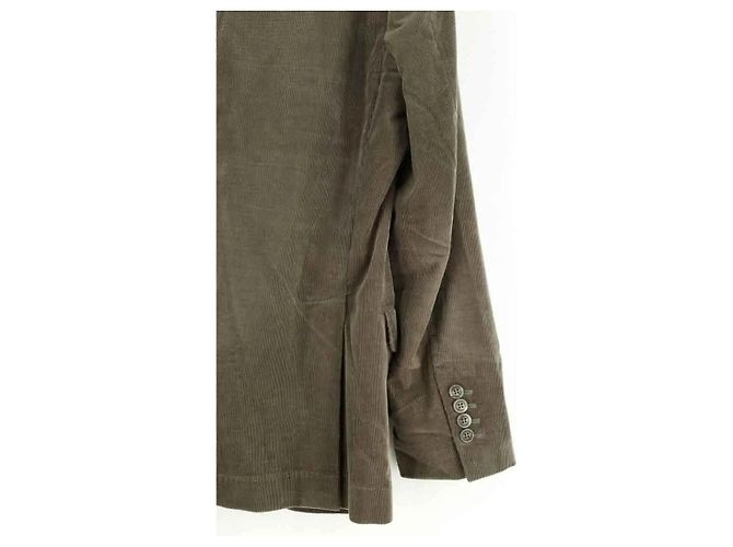 Giacca Brunello Cucinelli in cotone kaki - vista 4