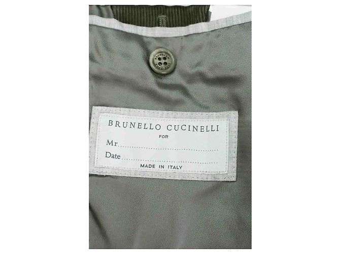 Giacca Brunello Cucinelli in cotone kaki - vista 5