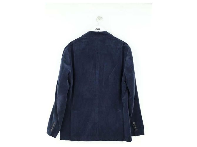 Giacca Brunello Cucinelli in cotone blu navy - vista 3
