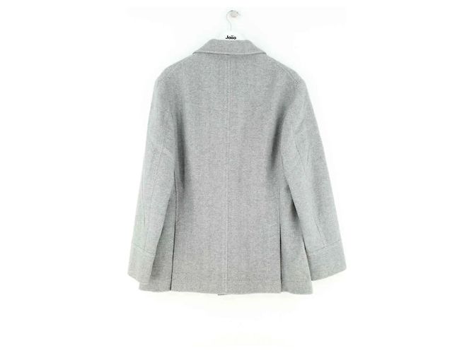 Brunello Cucinelli Grey Wool Coat Men - view 3