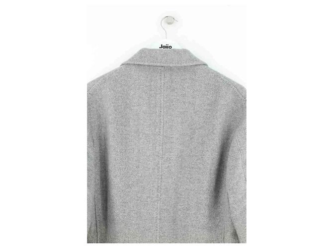 Brunello Cucinelli Grey Wool Coat Men - view 4