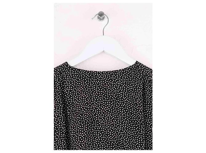 Autre Marque Saint Laurent Kleid aus schwarzer Seide - Ansicht 2