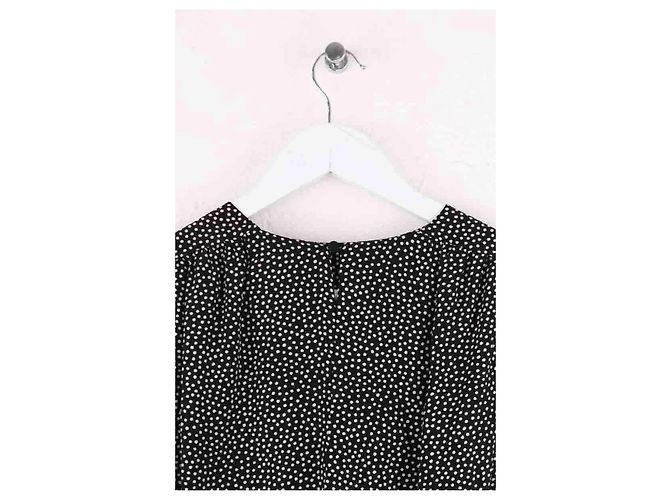 Autre Marque Saint Laurent Kleid aus schwarzer Seide - Ansicht 4
