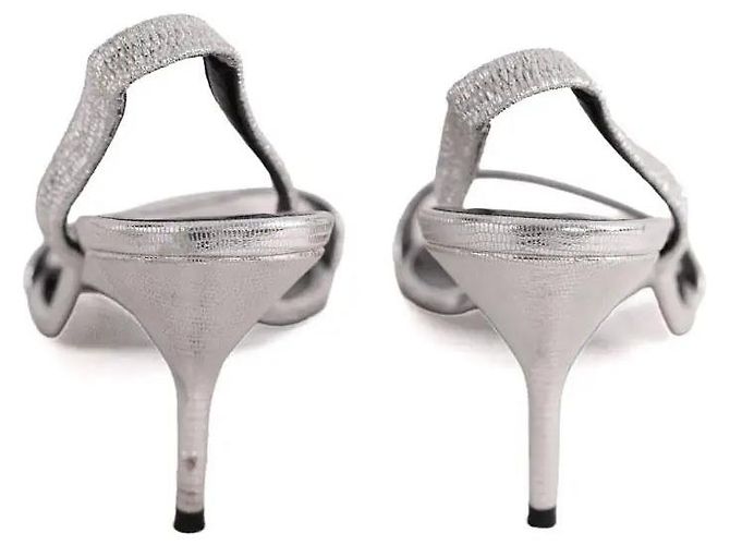 Pierre Hardy Absatzschuhe aus Leder Silber - Ansicht 2