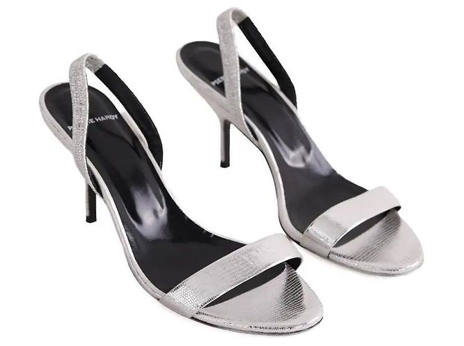 Pierre Hardy Absatzschuhe aus Leder Silber - Ansicht 3