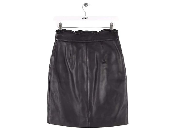 Falda de cuero Maje Journey negra - vista 3