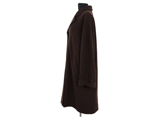 Peacoat de lana marrón Gerard Darel - vista 3