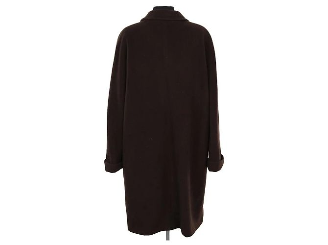 Peacoat de lana marrón Gerard Darel - vista 4