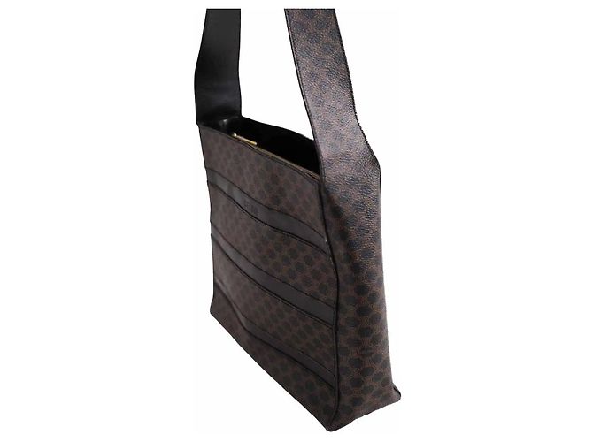 Céline Schultertasche aus braunem Leder - Ansicht 3