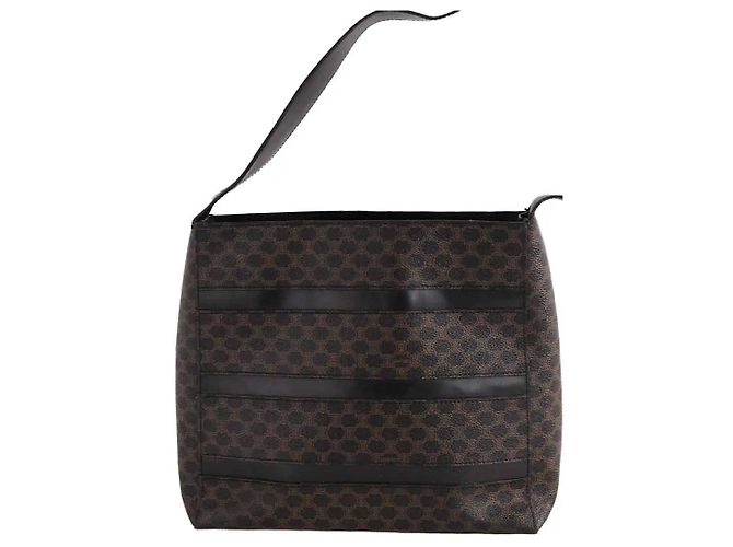 Céline Schultertasche aus braunem Leder - Ansicht 4