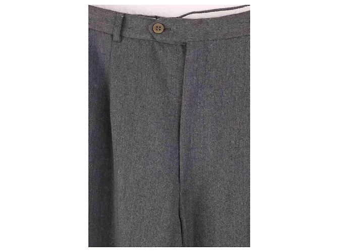 Burberry Graue gerade geschnittene Hose - Ansicht 2