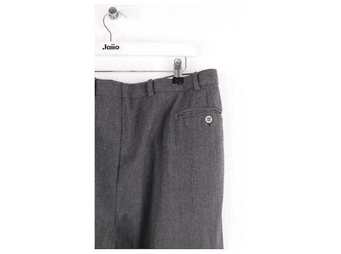 Burberry Graue gerade geschnittene Hose - Ansicht 4