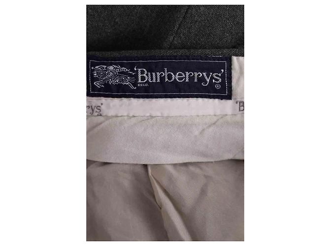 Burberry Graue gerade geschnittene Hose - Ansicht 5